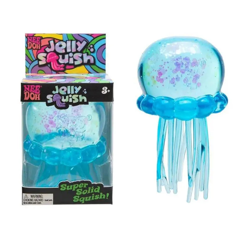 Needoh Fuzz Ball Jellyfish Squishy Blind Box Random Color Soft Stress Relief Toy Cute Relaxing Squeeze Sensory Toy