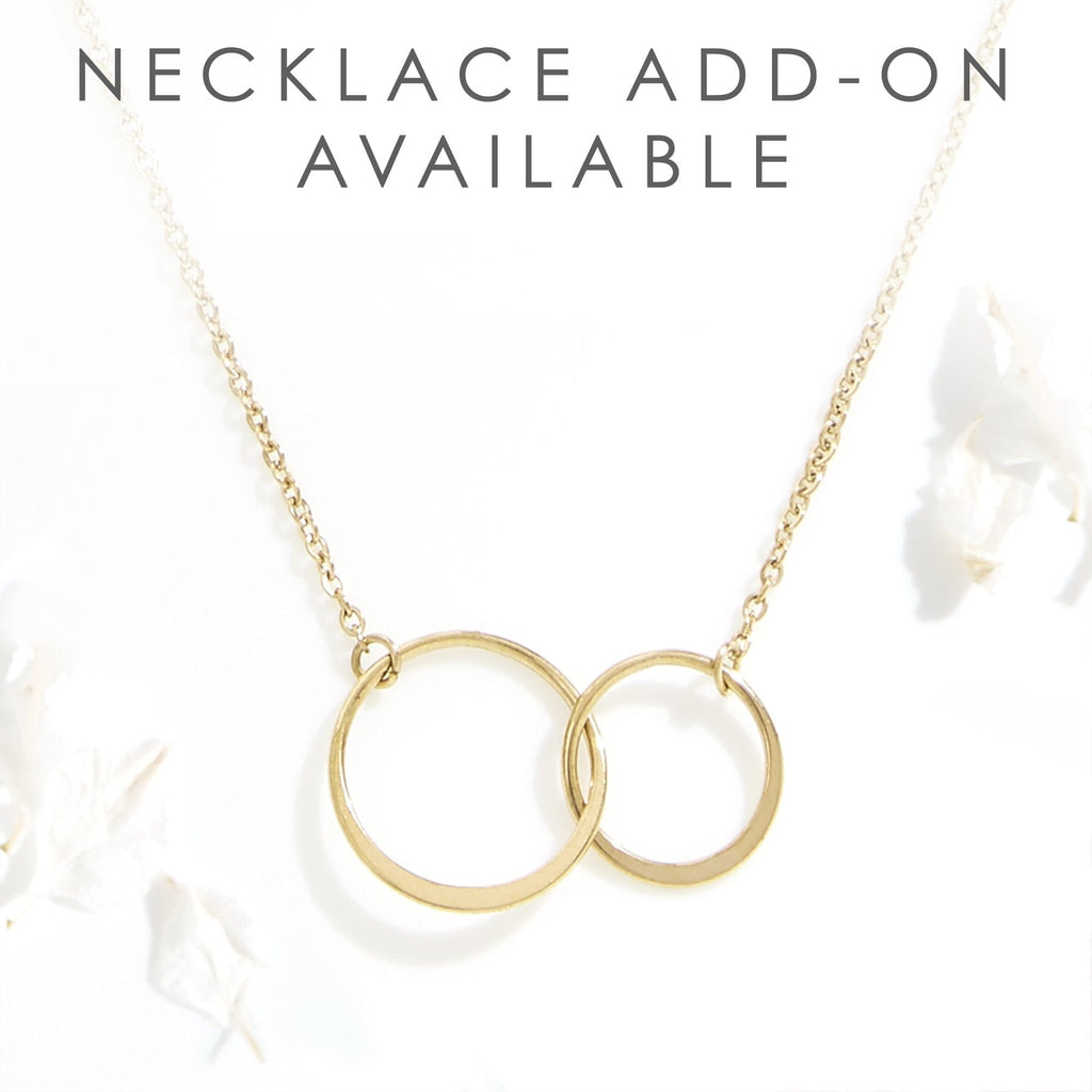 Maid of Honor Double Circle Necklace Spa Gift Box